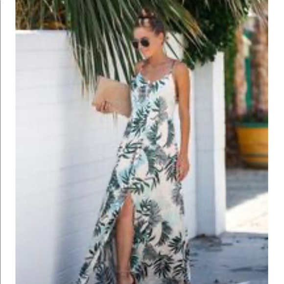 palm print maxi